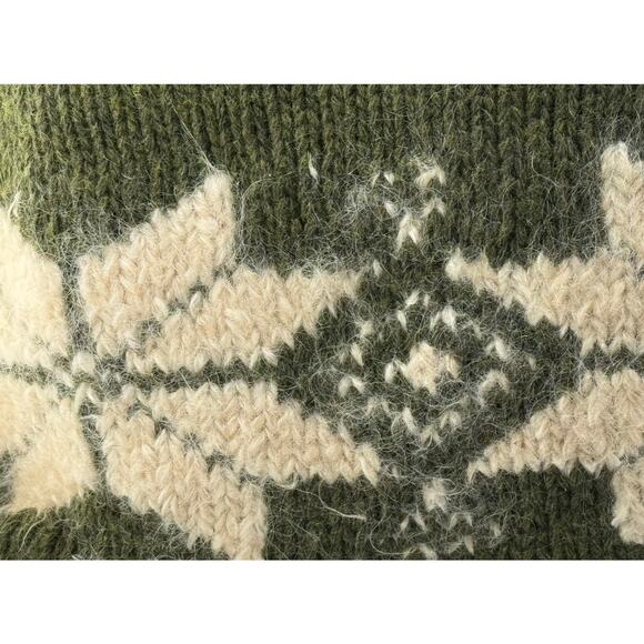 RARE Vintage‎ Saks Fifth Avenue Italy Suede Leather Wool Green Apres Ski Resort - Picture 8 of 16